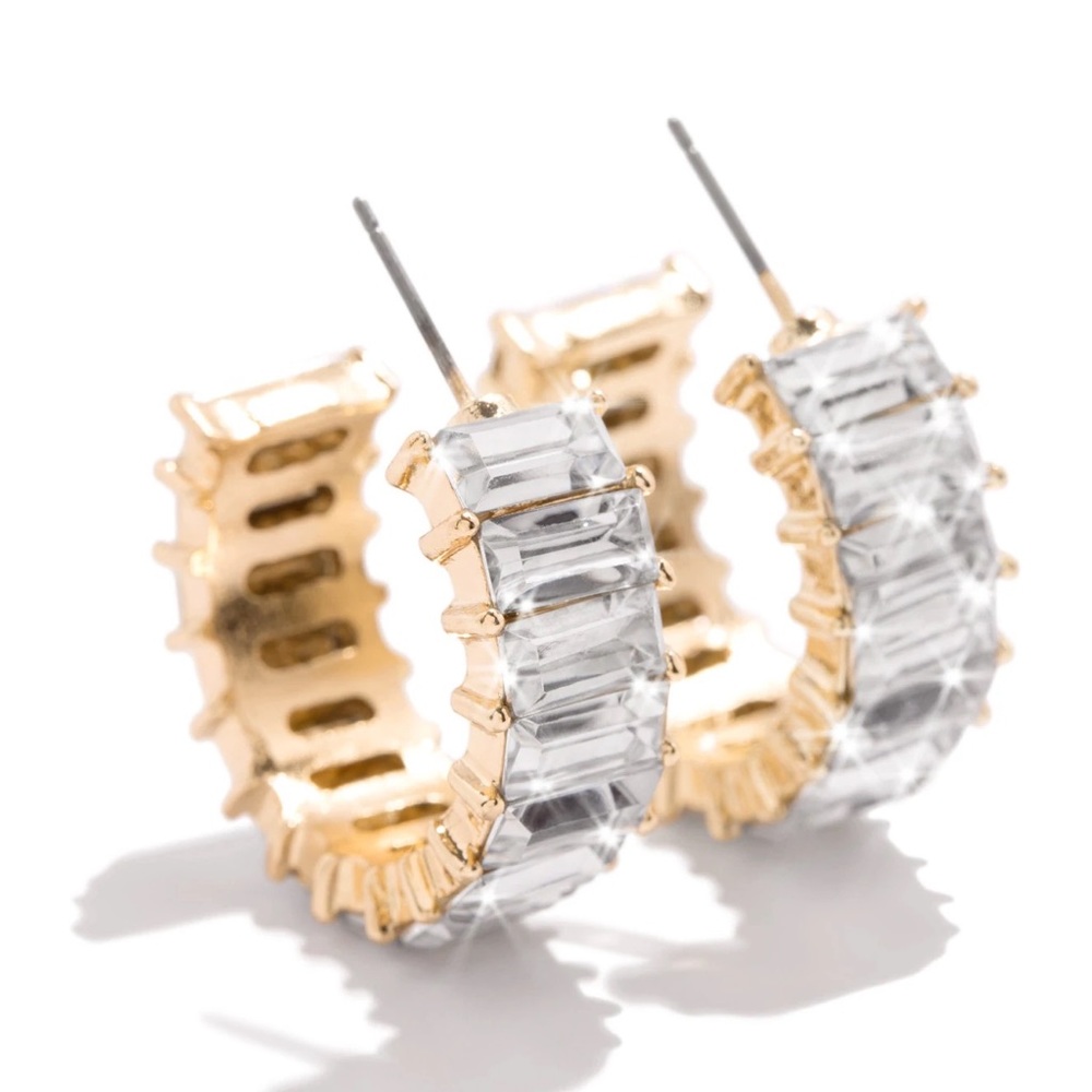Miss Lola | Crystal Gold Earrings